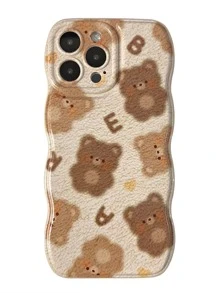 卡通熊圖案手機殼 - 彩色 - 查看 2