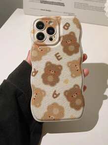 卡通熊圖案手機殼 - 彩色 - 查看 3