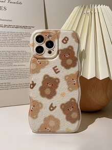 卡通熊圖案手機殼 - 彩色 - 查看 4