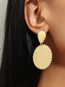 Round Drop Earrings