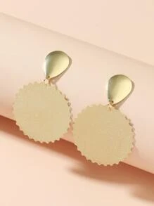 Round Drop Earrings