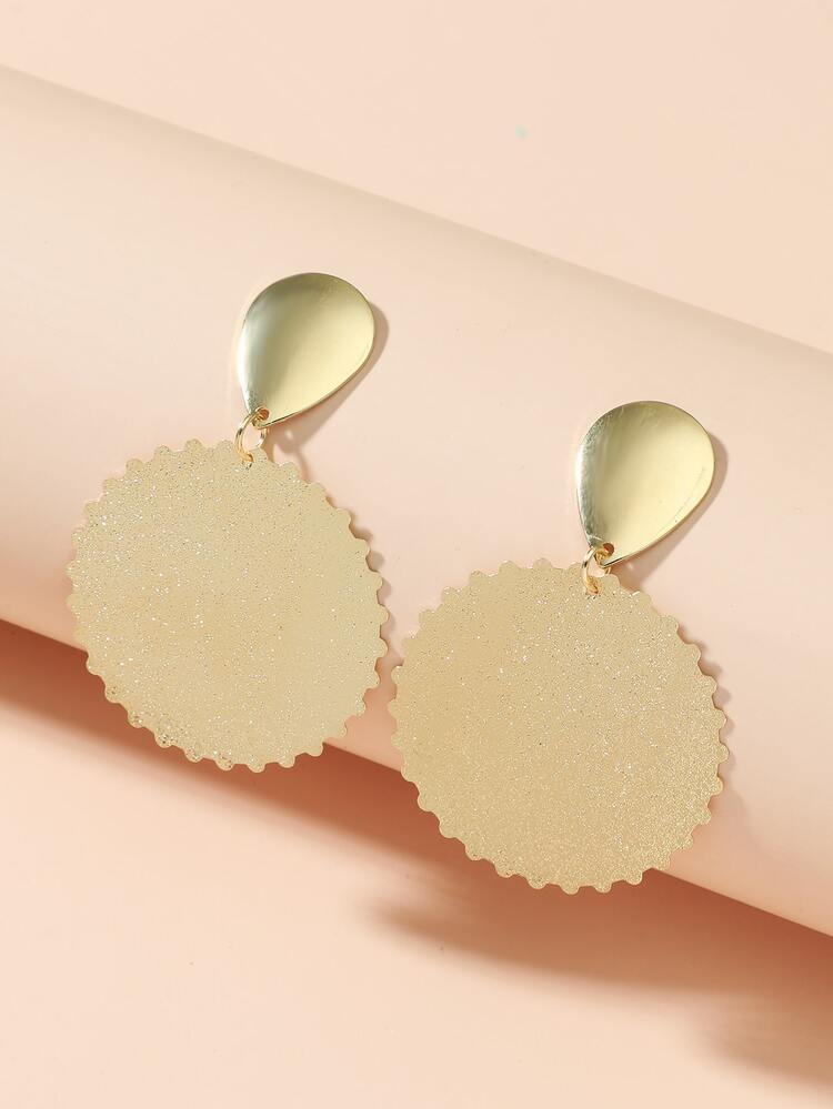 Round Drop Earrings