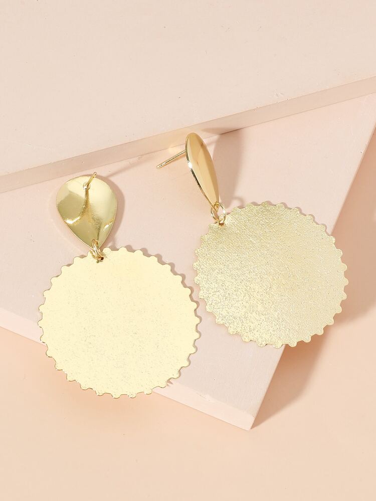 Round Drop Earrings