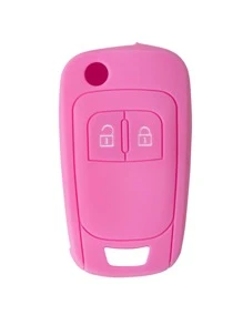1 pièce Protecteur de clé de voiture en silicone rose, anti-chute, convient pour Opel Astra J, Corsa D, Zafira C, Mokka, Insignia A, Cascada, Karl, Adam