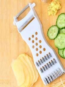 1入組隨機顏色多功能蔬菜削皮刀，蔬菜水果工具，廚房用品，切割器，食品，沙拉，裝飾，收納，派對，生日必備