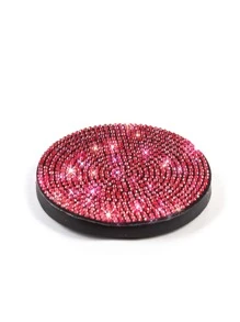 1 pieza Posavasos de coche con diseño de diamante de imitación