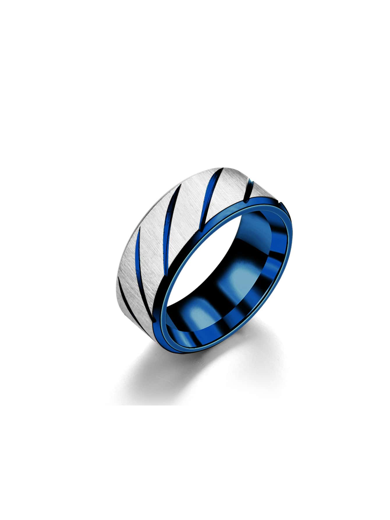 Men Two Tone Ring - Multicolor - View 1
