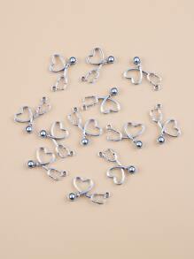 12入組聽筒DIY吊墜 - Ancient Silver - 查看 1