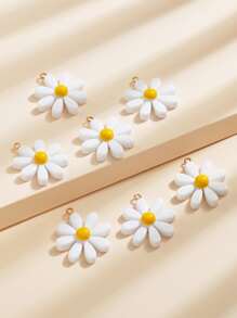 7入組花DIY吊墜 - 白色 - 查看 1