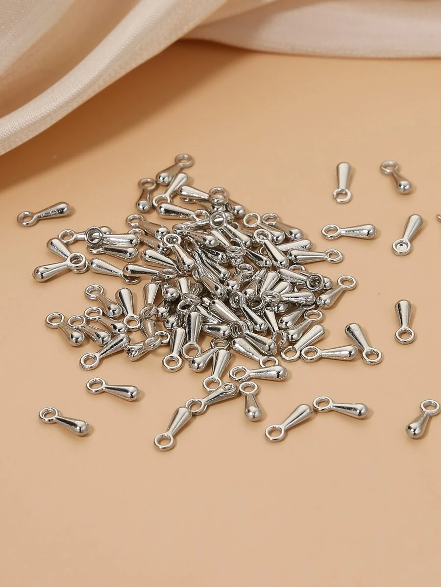 Phụ kiện trang sức DIY 100 cái - Bạc - Xem 1