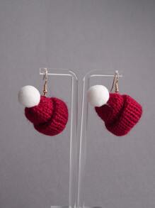 Hat Drop Earrings - Multicolor - View 1