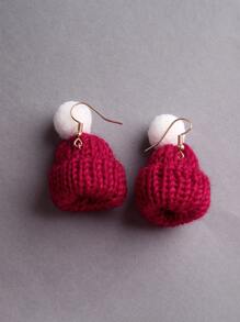 Hat Drop Earrings - Multicolor - View 3