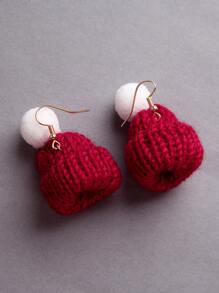 Hat Drop Earrings - Multicolor - View 5