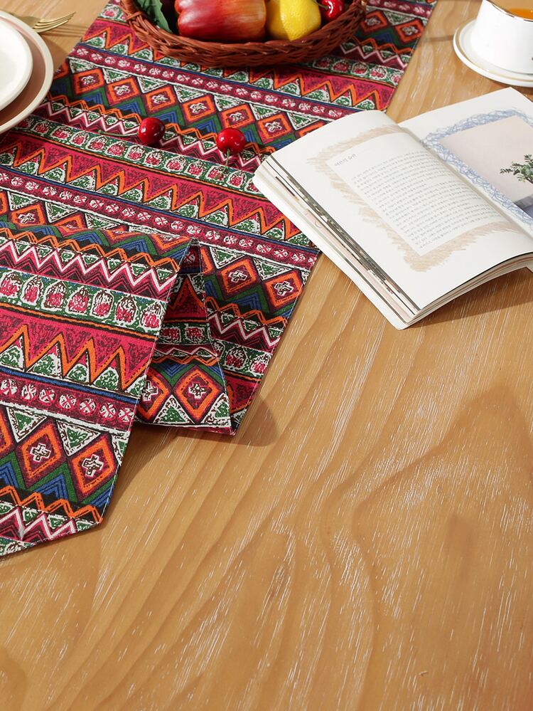 1 件簡約風格家居節日裝飾桌旗 - 彩色 - 查看 5