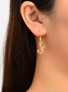 Pendientes largos teléfono - Multicolor - Ver 2