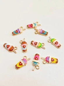 10pcs Beverage DIY Pendant - Multicolor - View 1