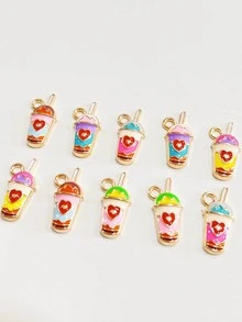 10pcs Beverage DIY Pendant - Multicolor - View 2