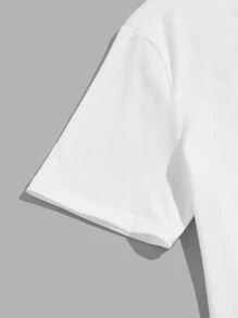 Manfinity VCAY Men Cartoon Graphic Tee & Track Shorts Set - Red - View 5