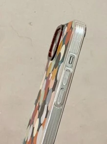 Polka Dot Pattern Phone Case With Lanyard - Multicolor - View 3