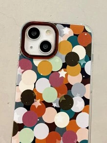 Polka Dot Pattern Phone Case With Lanyard - Multicolor - View 5