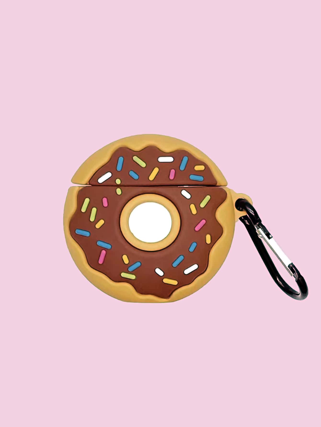 Cute Donut Design Case Compatible With AirPods - Multicolor - View 1