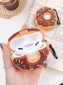 Cute Donut Design Case Compatible With AirPods - Multicolor - View 2