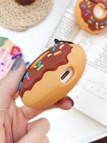 Cute Donut Design Case Compatible With AirPods - Multicolor - View 3