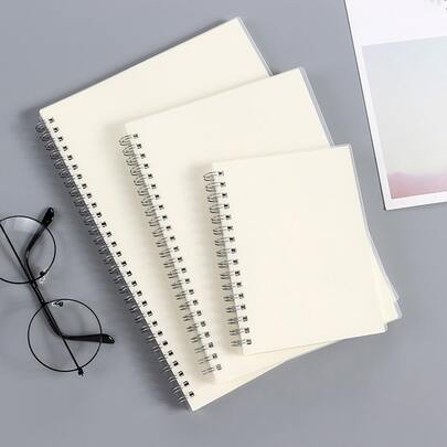 1pc Plain Spiral Notebook Back To School