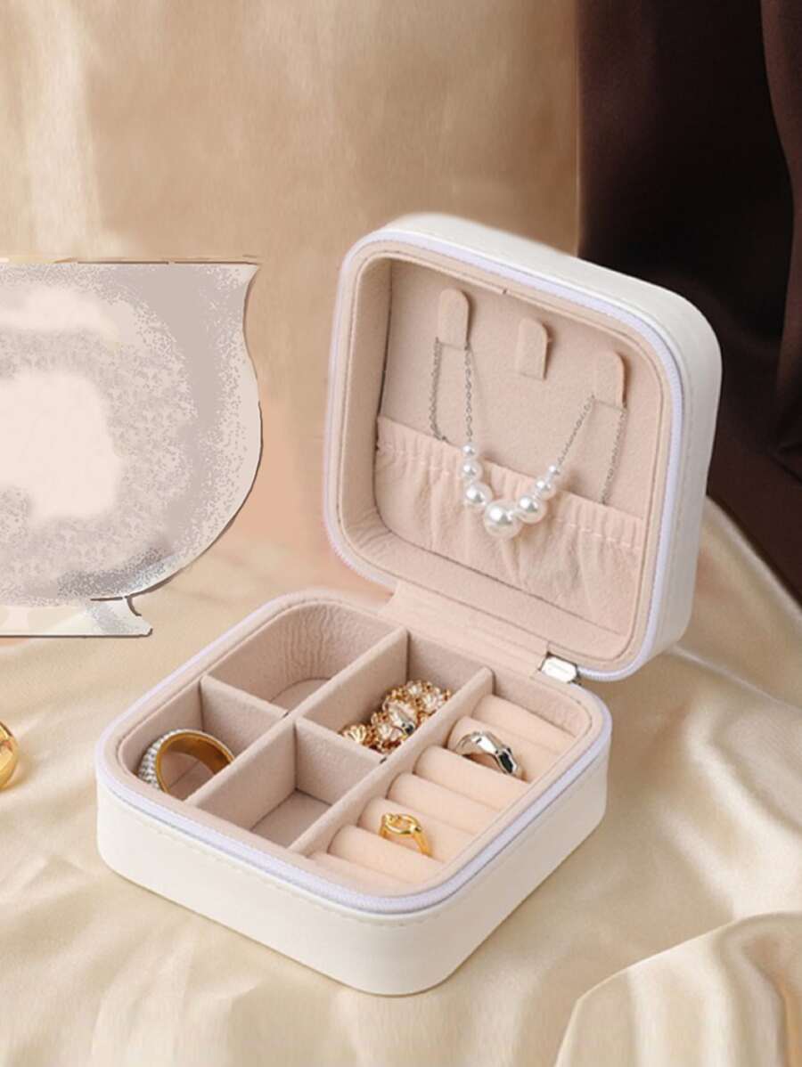 1 hộp đựng đồ trang sức nhiều lưới - trắng - Xem 1