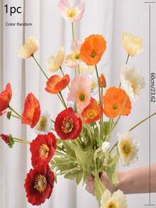1入組隨機色擬真花 - 彩色 - 查看 2
