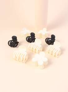 9 chiếc kẹp tóc thiết kế hoa - Nhiều màu - Xem 1