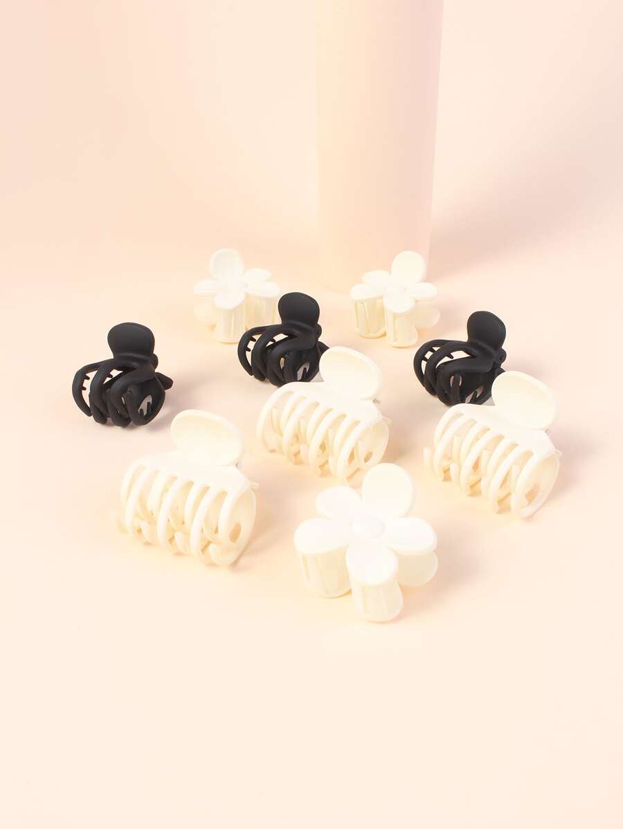 9 chiếc kẹp tóc thiết kế hoa - Nhiều màu - Xem 1