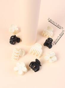 9 chiếc kẹp tóc thiết kế hoa - Nhiều màu - Xem 3