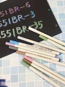10pcs Mixed Color Marker Pen - Multicolor - View 2