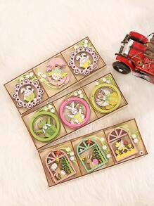 9pcs Easter Rabbit & Egg Design Random Wall Hanging Gifts Birthday Graduation