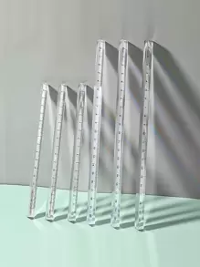 1pc Clear Ruler Back To School