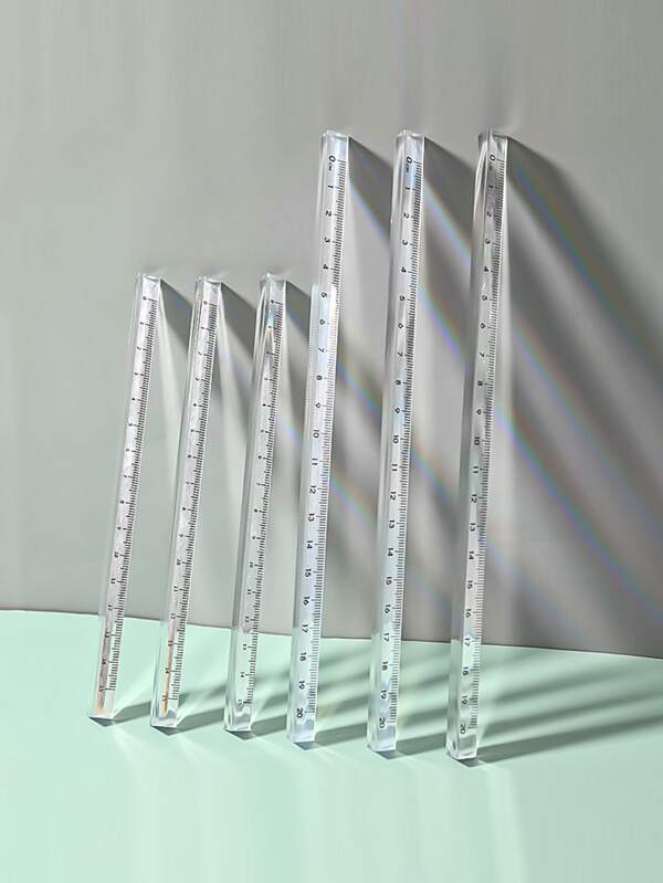 1 Stück Transparentes Lineal