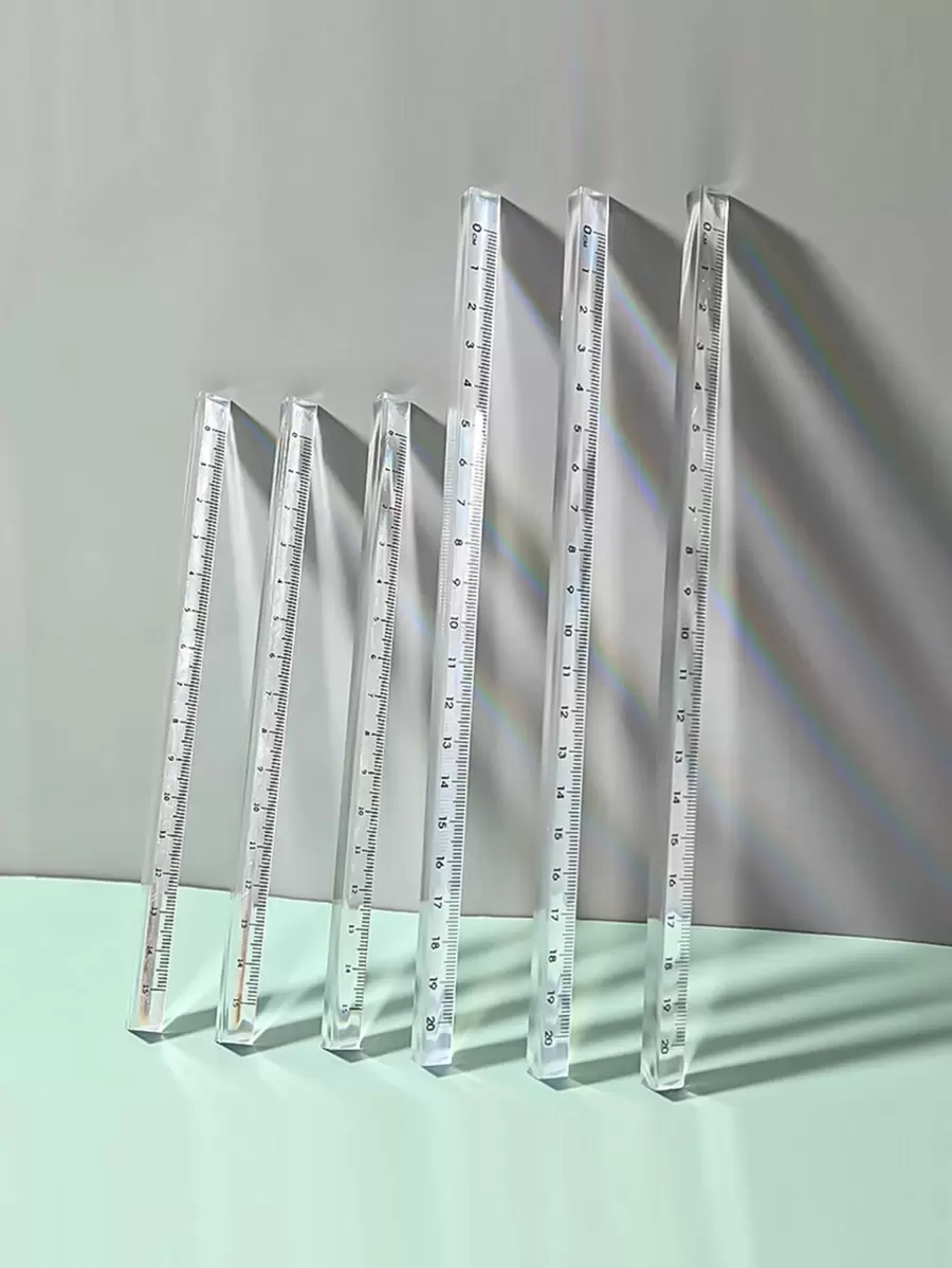 1pc Clear Ruler Back To School