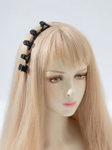 18入組素色髮爪 - 黑色 - 查看 7