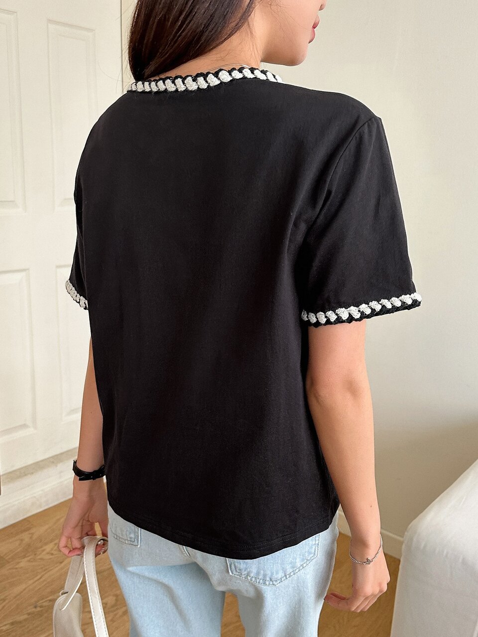 Contrast Trim Tee