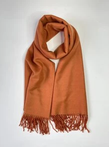 Pañuelo ribete con fleco - Multicolor - Ver 1