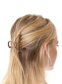 Vuốt tóc tối giản - Vàng - Xem 2