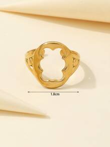 Anillo con abertura - Amarillo Oro - Ver 3