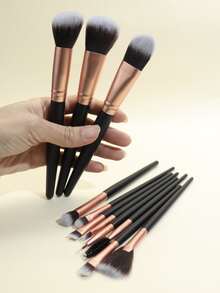 11pcs Makeup Brush Set,Brush Set,Makeup Brush Kit,Make Up Brush Set,Make Up Set Complete,Makeup Brush Set,Complete Makeup Kit,Brush Kit,Brushes Makeup Set,Makeup Gift Set,Set - Black - View 5