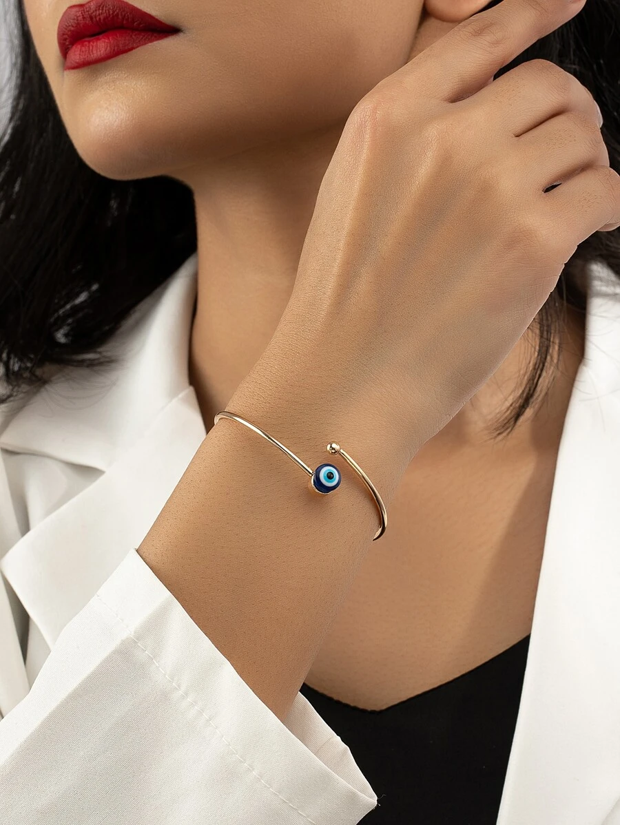 Eye Decor Cuff Bangle