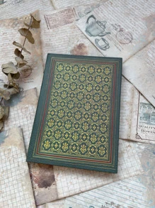 1 pieza Cuaderno con patrón geométrico - Multicolor - Ver 1