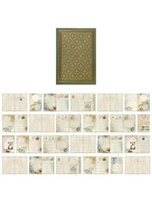 1 pieza Cuaderno con patrón geométrico - Multicolor - Ver 3