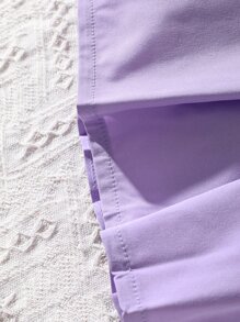 Girls Letter Graphic Ruffle Trim Tee & Pleated Skirt - Multicolor - View 4