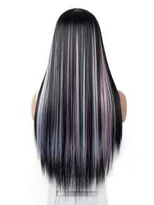 8pcs Long Straight Synthetic Hair Extension - Multicolor - View 2
