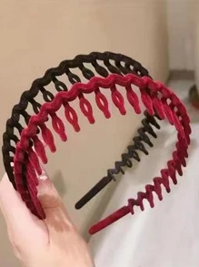 2 件波浪设计头带发带发箍